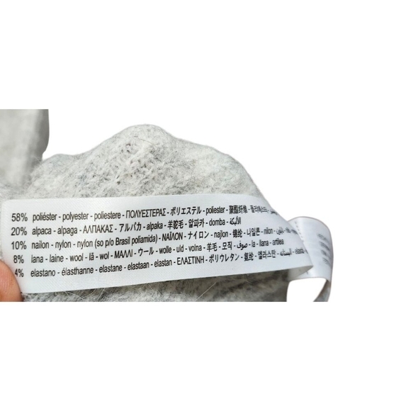 Zara Grey Maxi Sweater Dress Size L - Picture 6 of 9